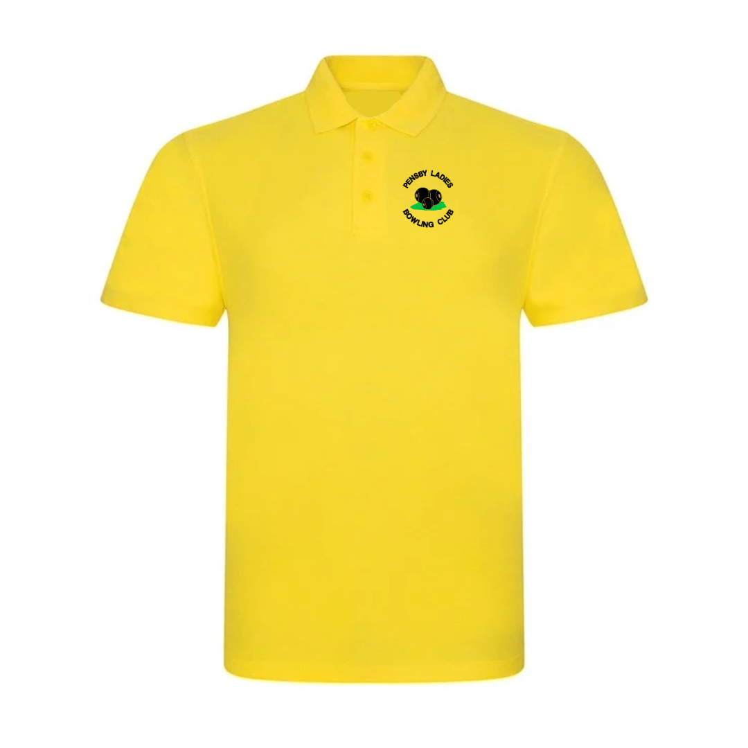 Yellow Cotton Polo - Pensby Ladies Bowling Club