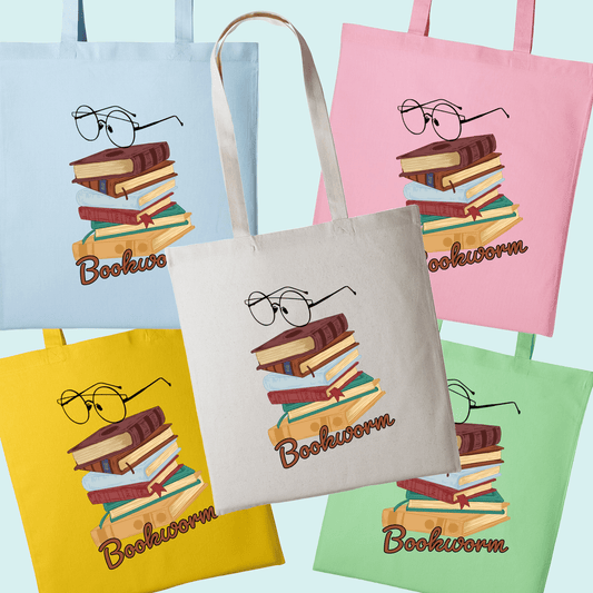 Bookworm Tote Bag