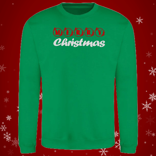 Merry Christmas Floral Jumper