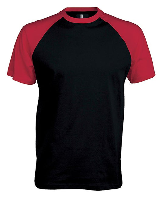 KB330 - Baseball Short-sleeved two-tone T-shirt