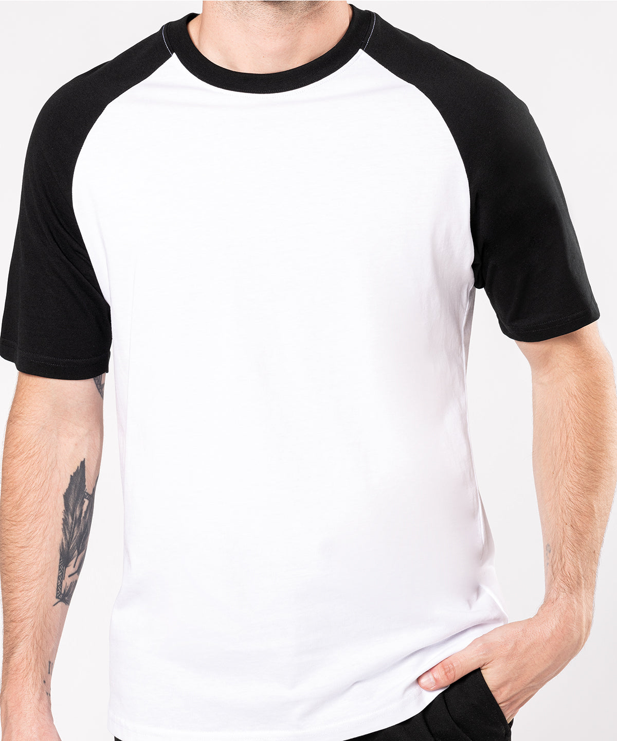 KB330 - Baseball Short-sleeved two-tone T-shirt