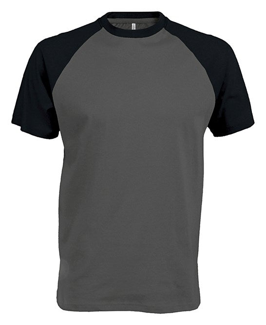 KB330 - Baseball Short-sleeved two-tone T-shirt