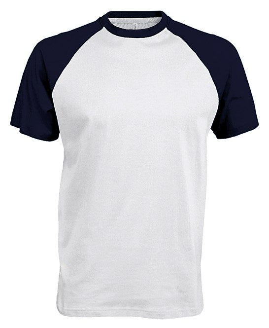KB330 - Baseball Short-sleeved two-tone T-shirt