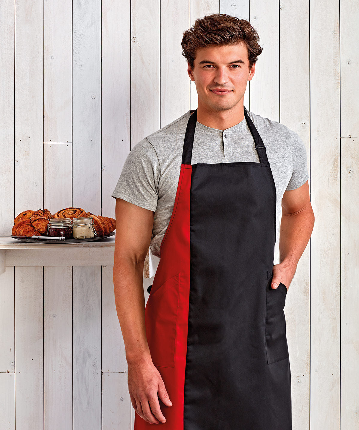 PR162 - Contrast Bib Apron