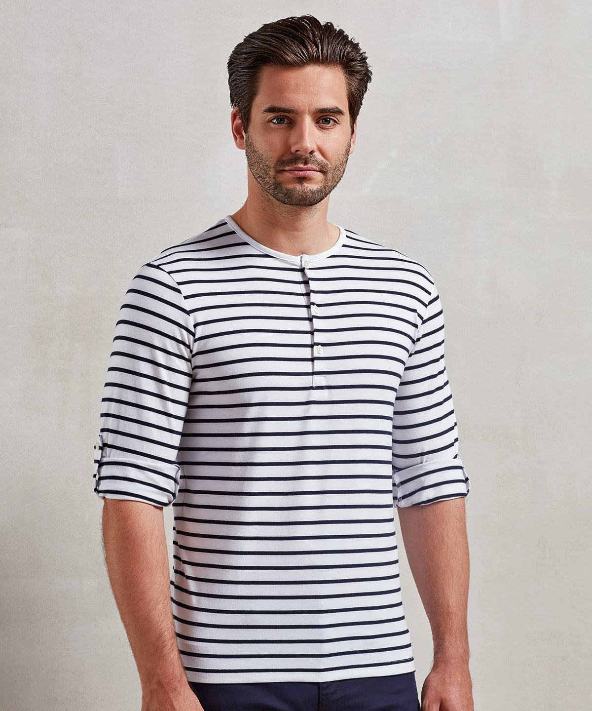 PR218 - Long John roll-sleeve tee
