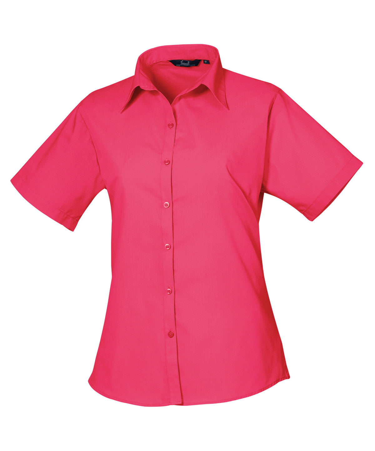 PR302 - Women's Short Sleeve Poplin Blouse