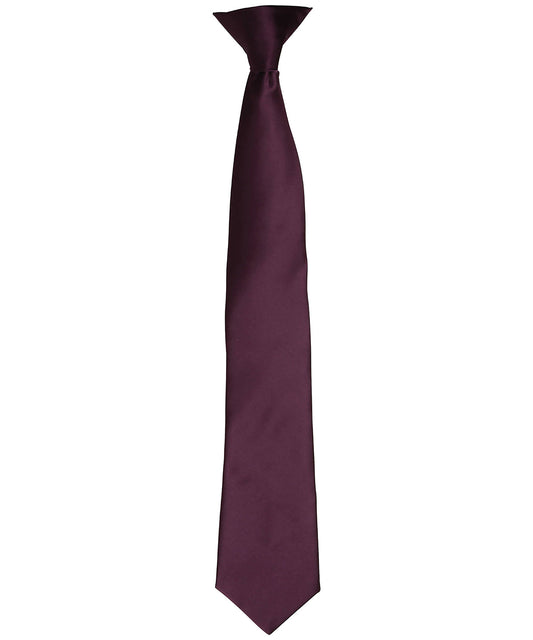 PR755 - 'Colours' satin clip tie