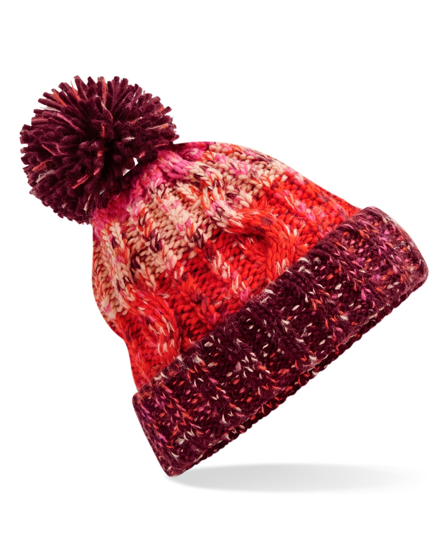 Corkscrew Pom Pom Beanie