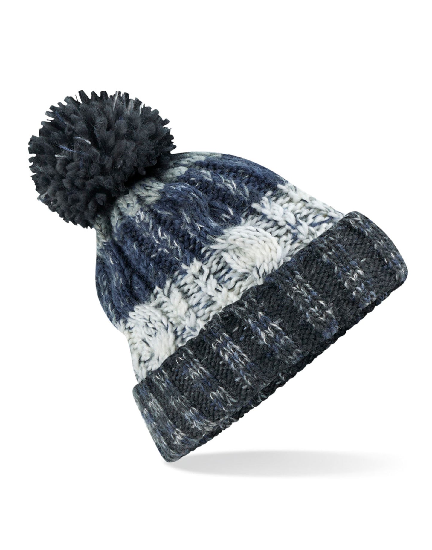 Corkscrew Pom Pom Beanie