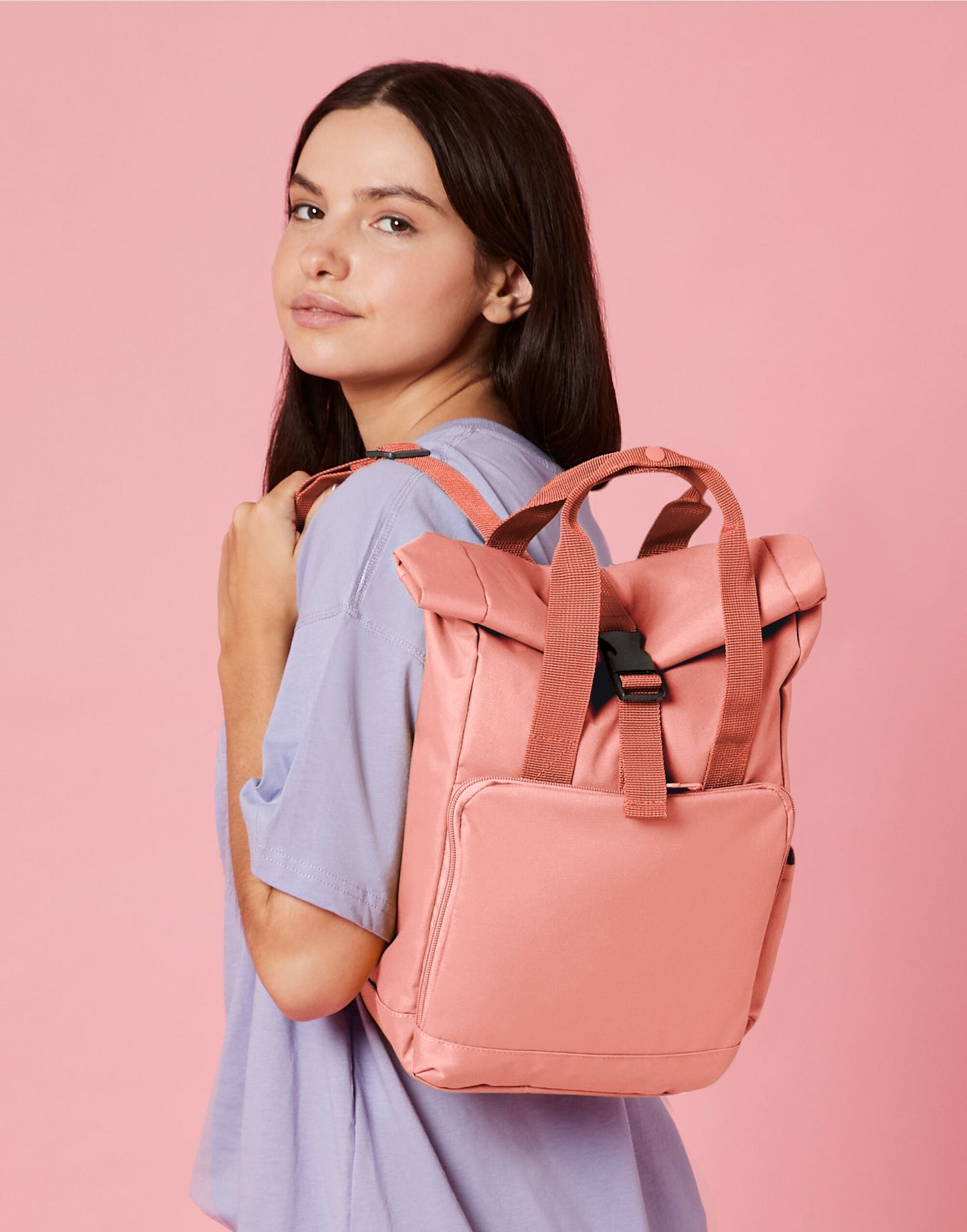 Recycled Mini Roll Top Backpack