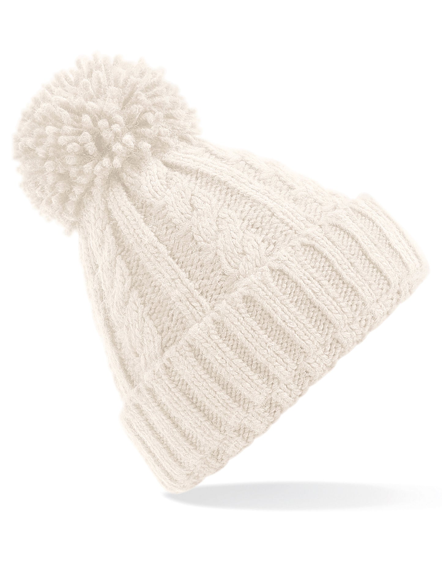 Cable Knit Melange Beanie