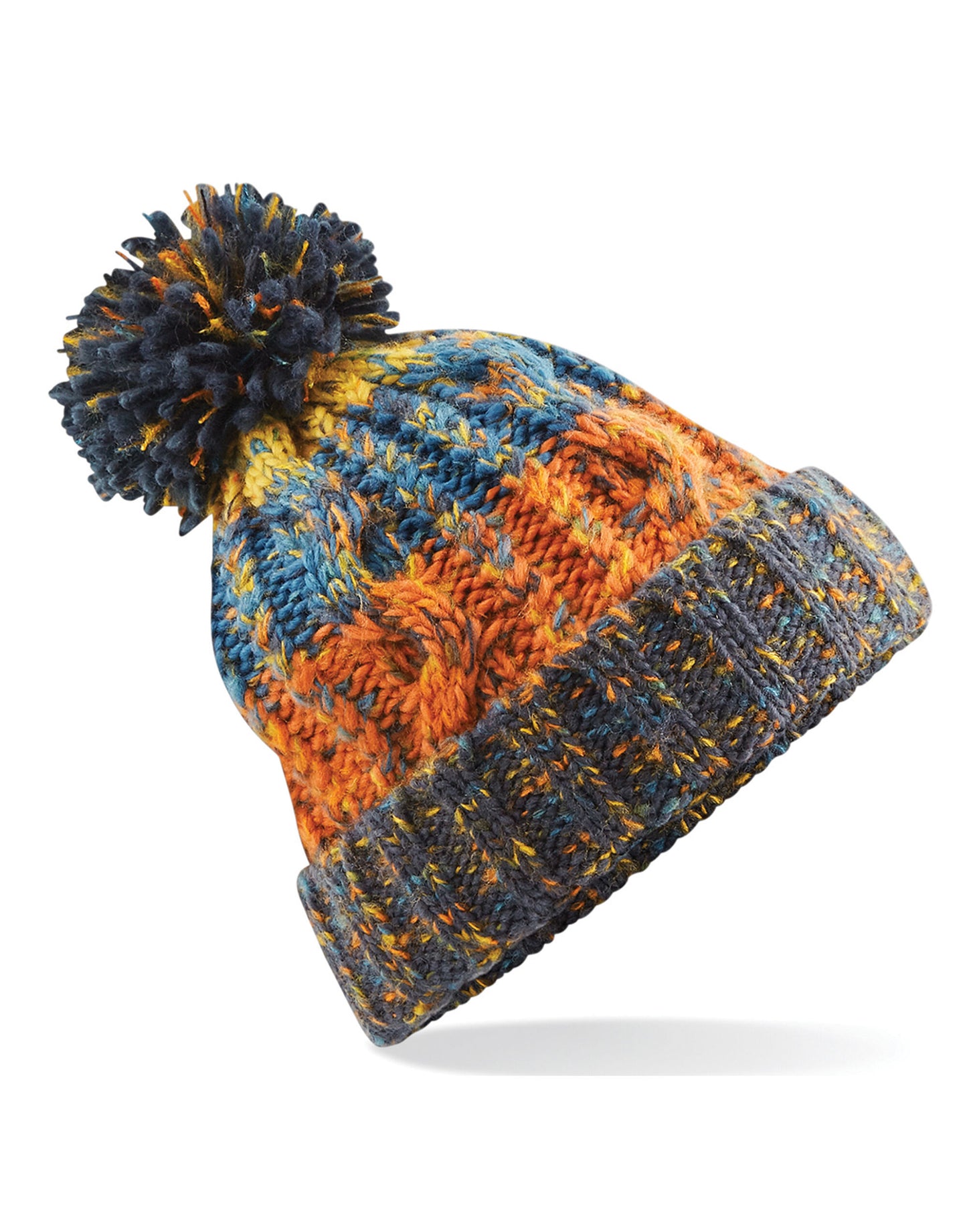 Corkscrew Pom Pom Beanie