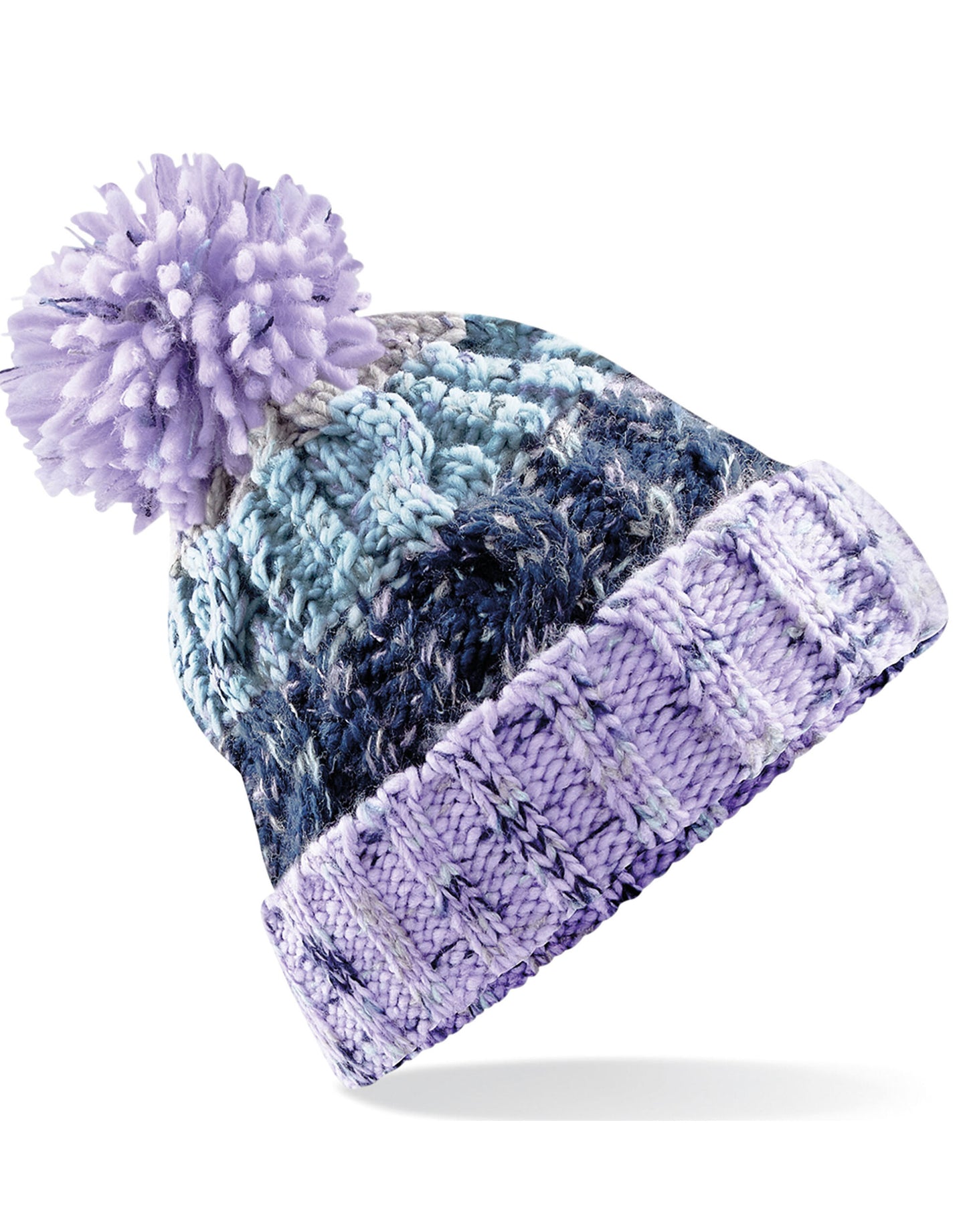 Corkscrew Pom Pom Beanie