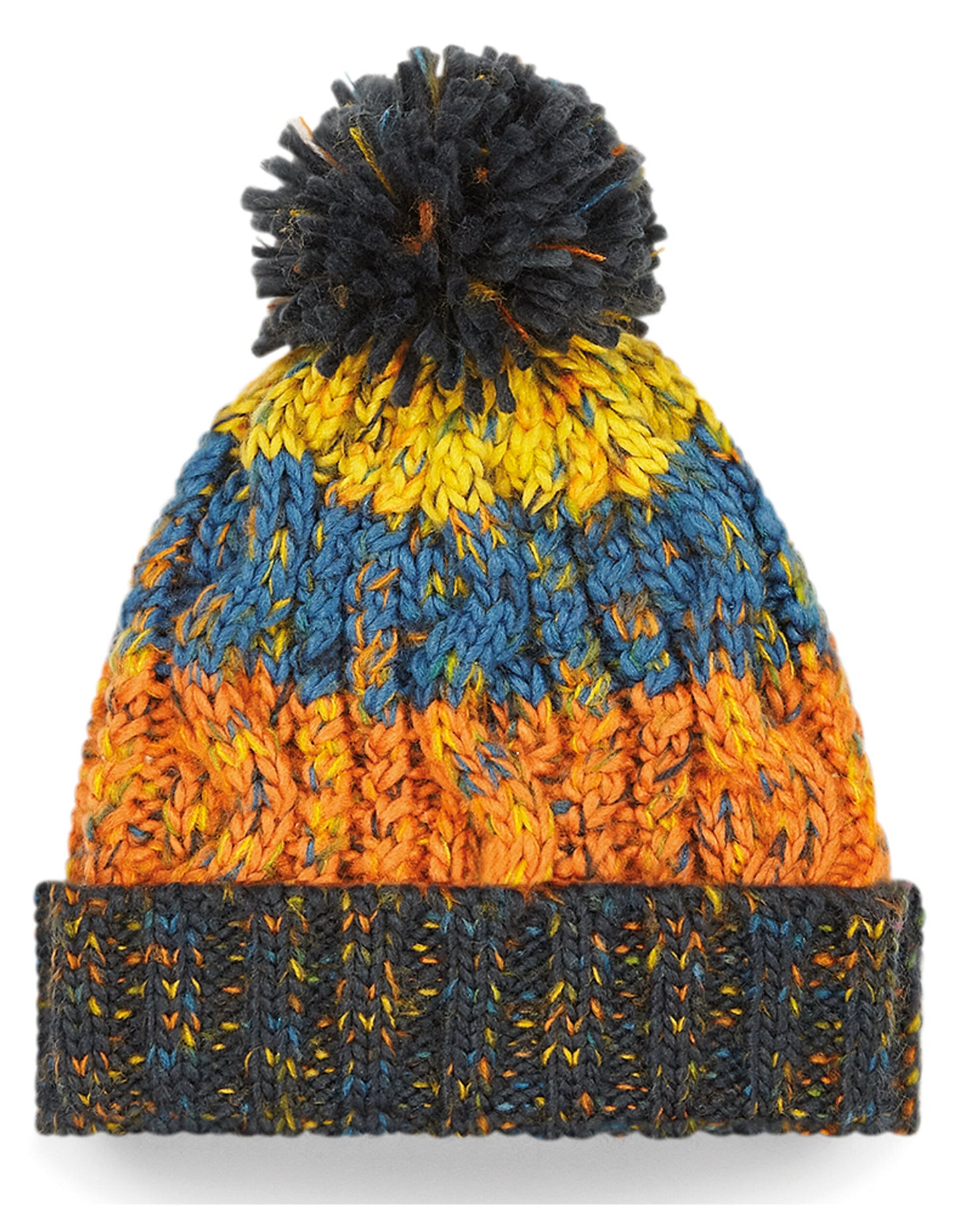 Junior Corkscrew Pom Pom Beanie