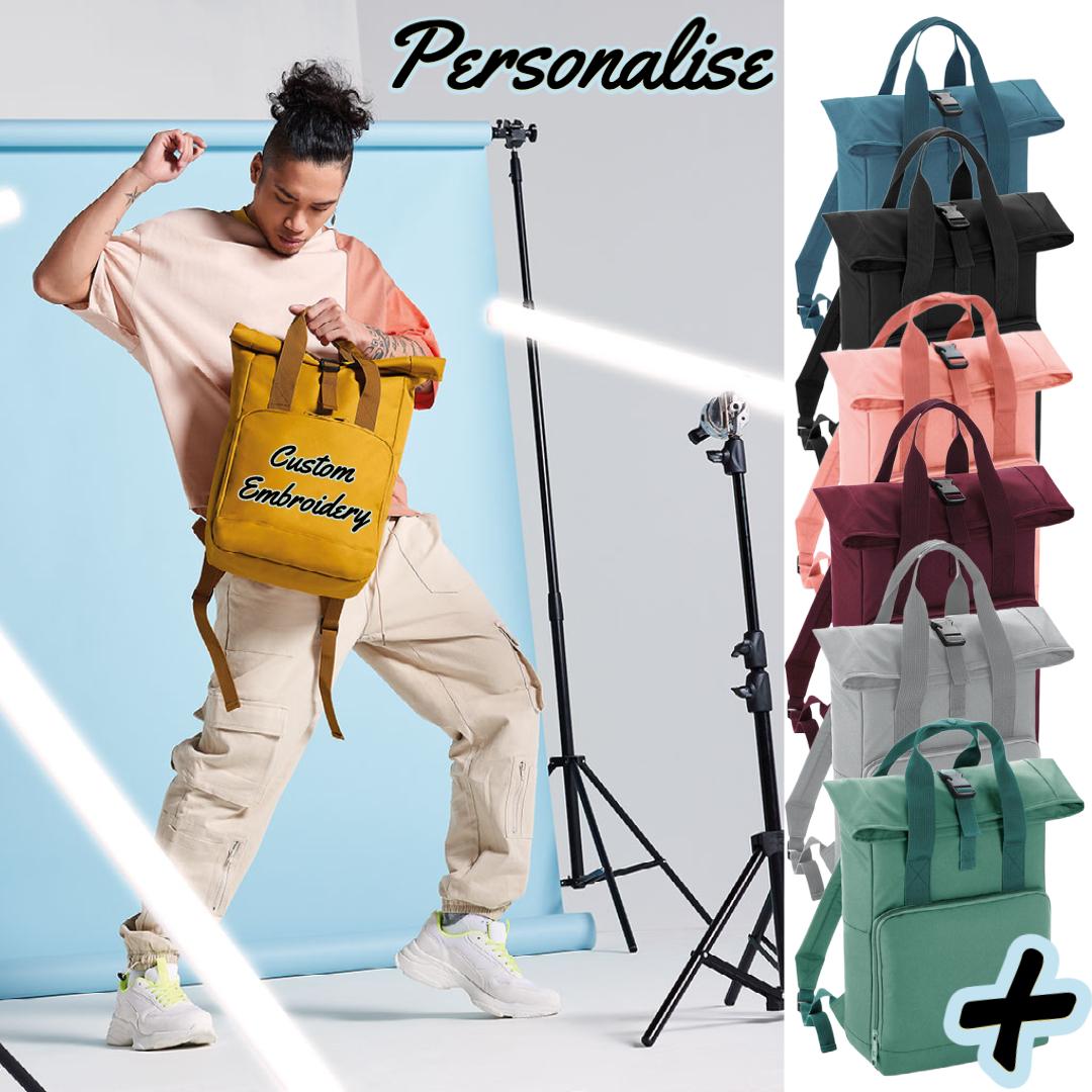 Twin Handle Roll-Top Backpack