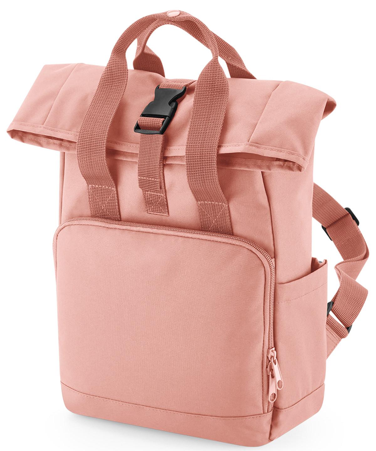 BG18S - Recycled mini twin handle roll-top backpack