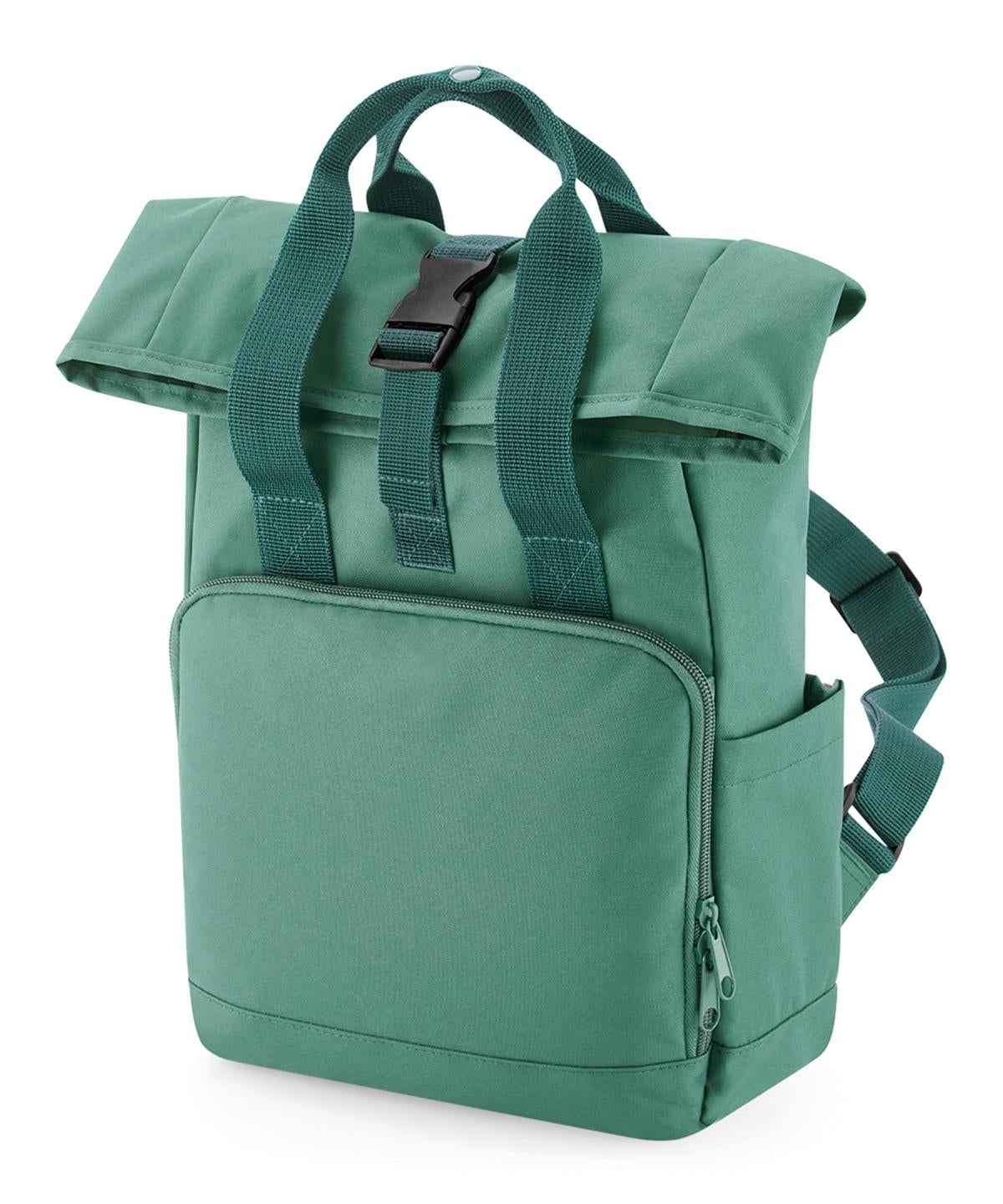 BG18S - Recycled mini twin handle roll-top backpack