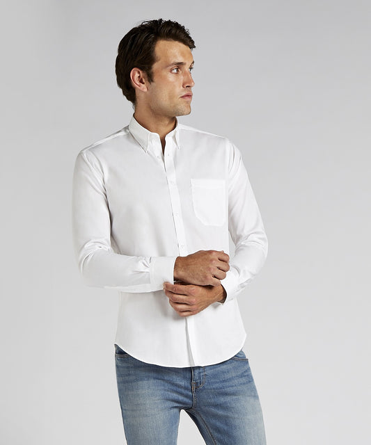 KK113 - Slim fit premium Oxford shirt long-sleeved (Slim Fit)