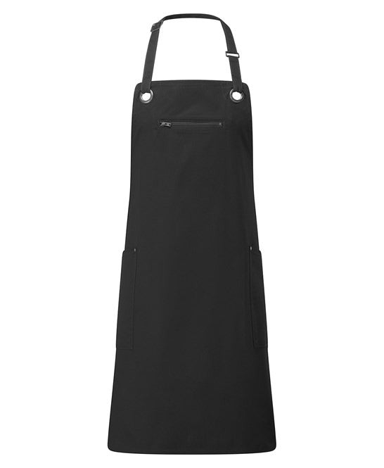 PR121 - Barley' contrast stitch sustainable bib apron
