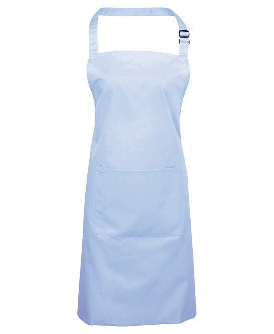 PR154 - Coloured Pocketed Bib Apron