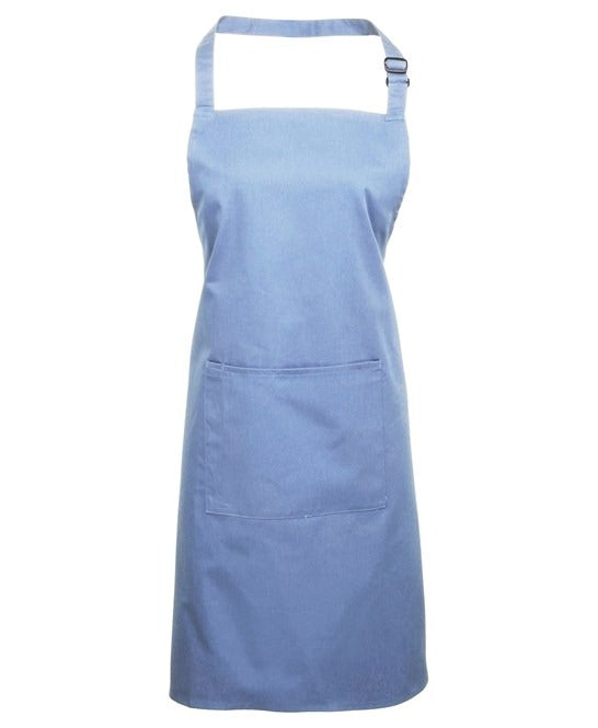 PR154 - Coloured Pocketed Bib Apron