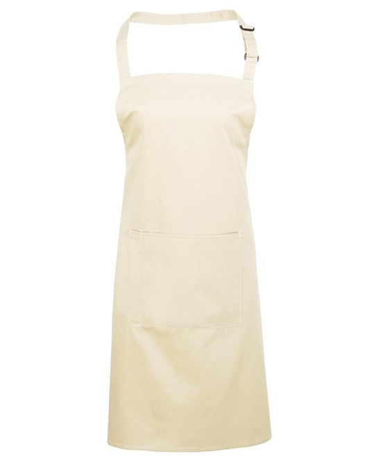PR154 - Coloured Pocketed Bib Apron