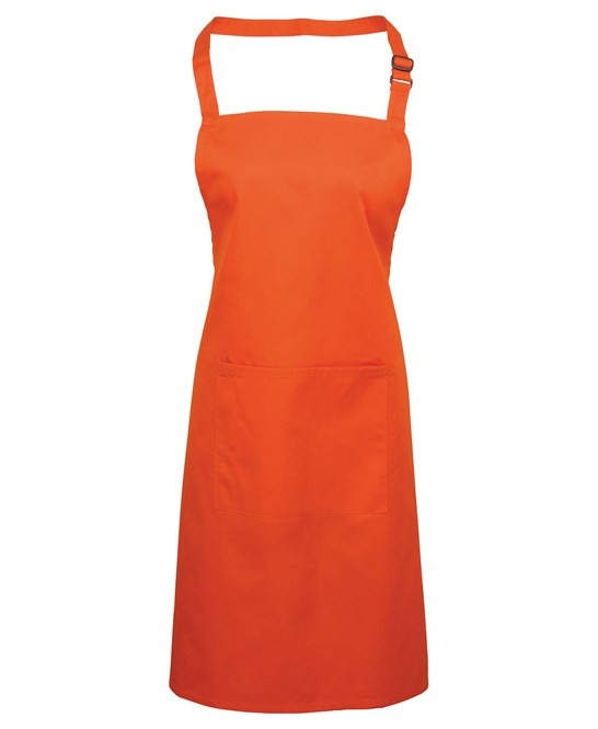 PR154 - Coloured Pocketed Bib Apron