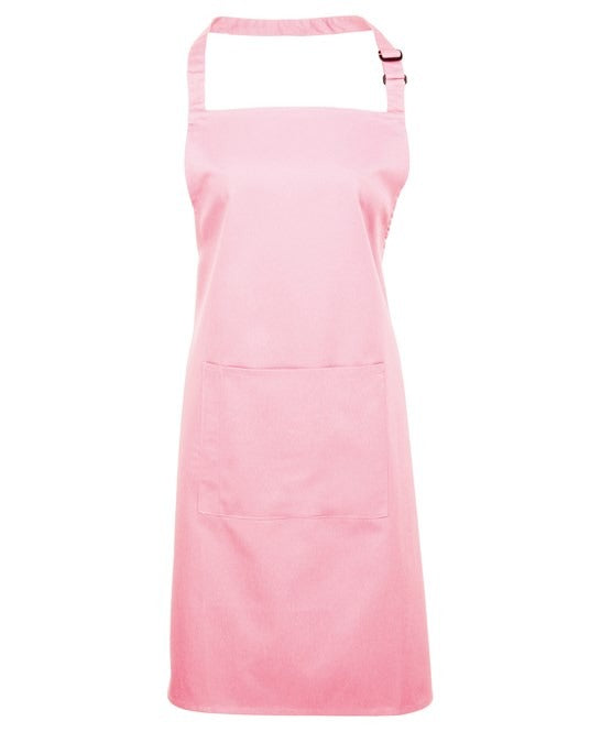 PR154 - Coloured Pocketed Bib Apron