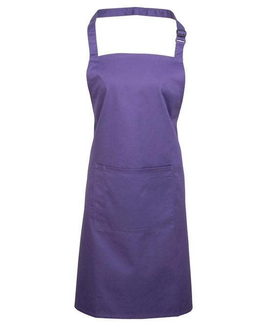 PR154 - Coloured Pocketed Bib Apron