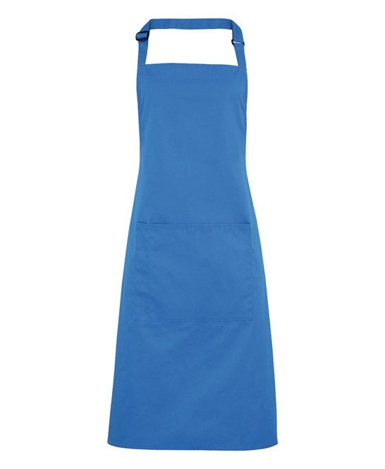 PR154 - Coloured Pocketed Bib Apron