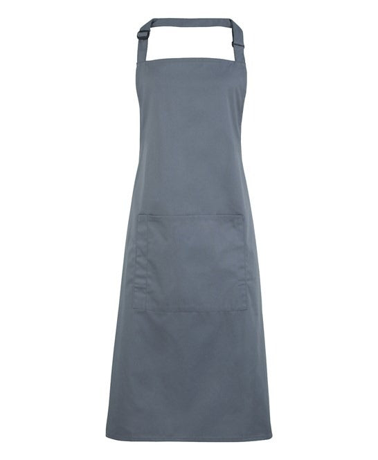 PR154 - Coloured Pocketed Bib Apron