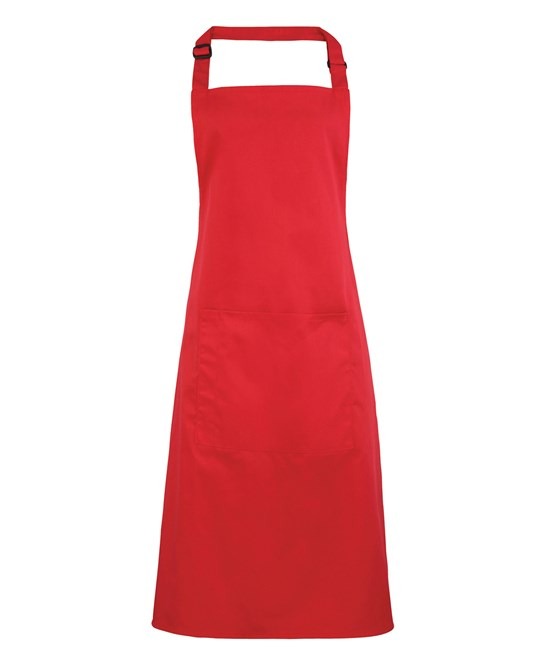 PR154 - Coloured Pocketed Bib Apron