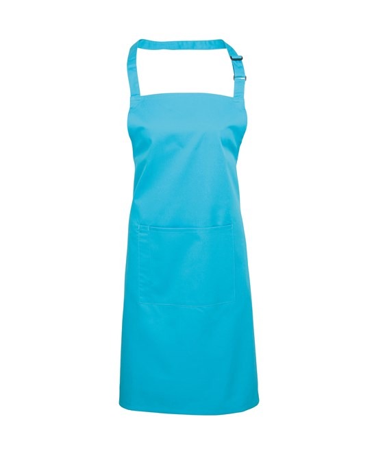 PR154 - Coloured Pocketed Bib Apron