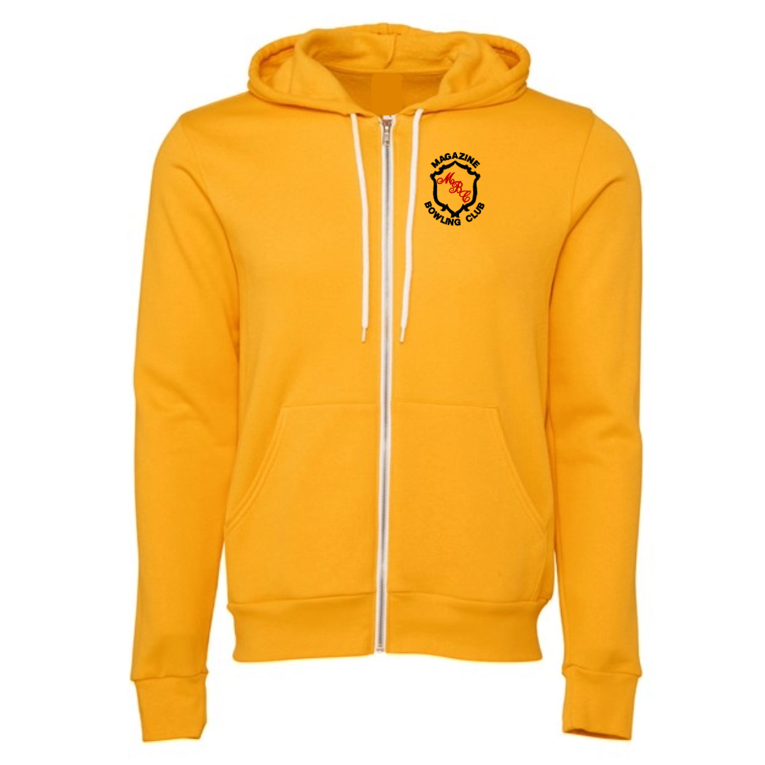 Gold Zipped Hoodie - Magazine Bowling Club