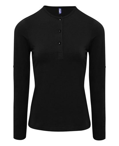PR318 - Women's Long John roll-sleeve tee