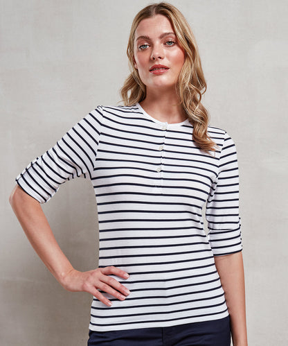 PR318 - Women's Long John roll-sleeve tee