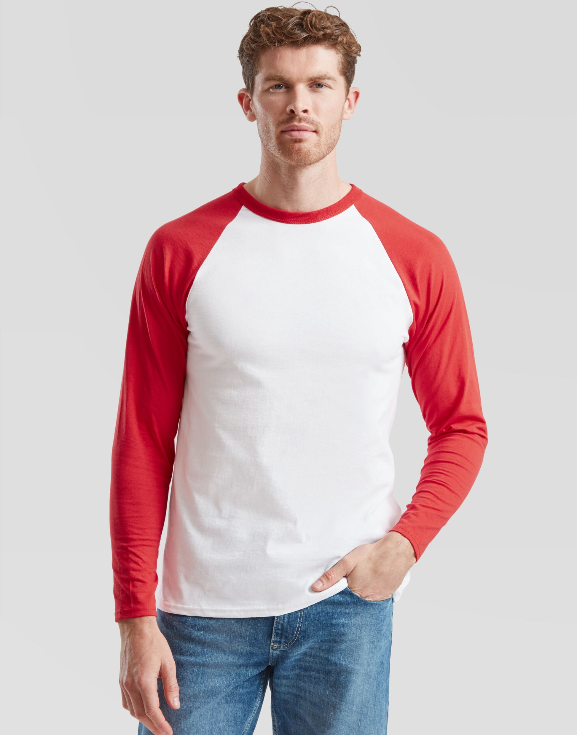 Men's Valueweight L/Sleeve Baseball T

