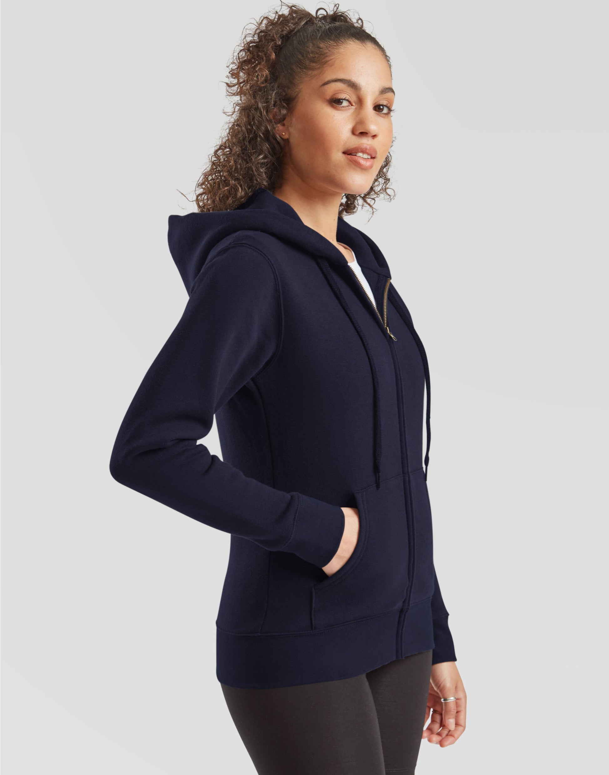 Ladies' Premium Hooded Sweat Jacket