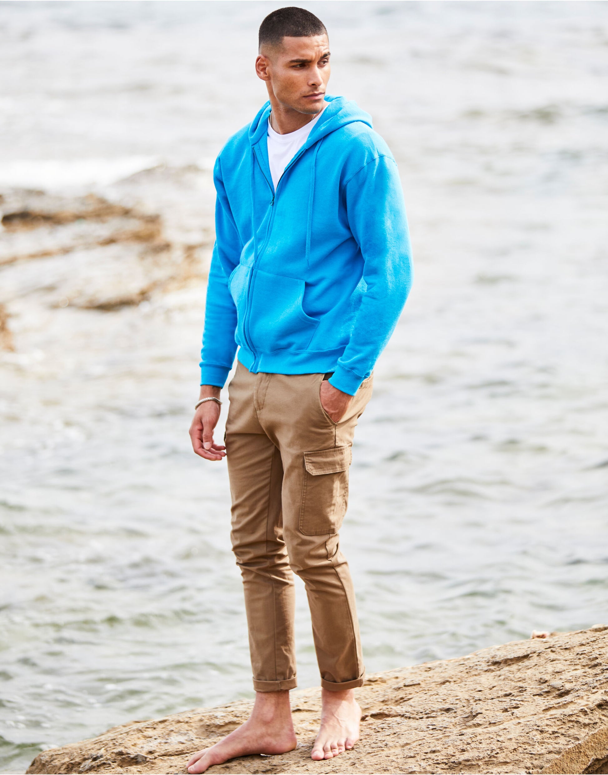 Men's Classic Hooded Sweat Jacket