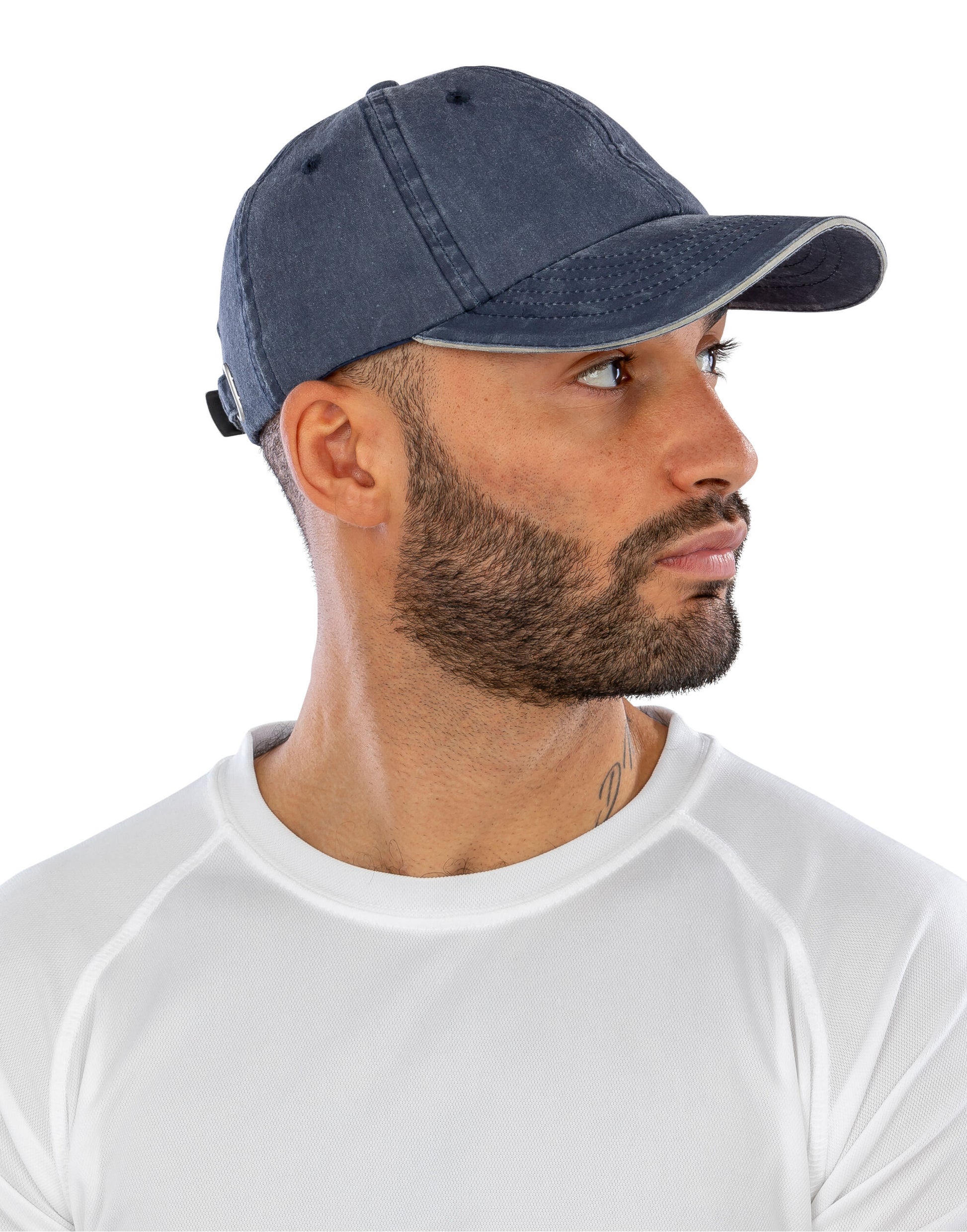 Washed Fine Line Cotton Cap