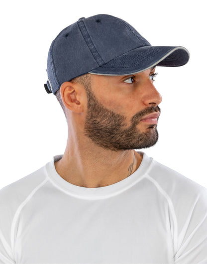 Washed Fine Line Cotton Cap