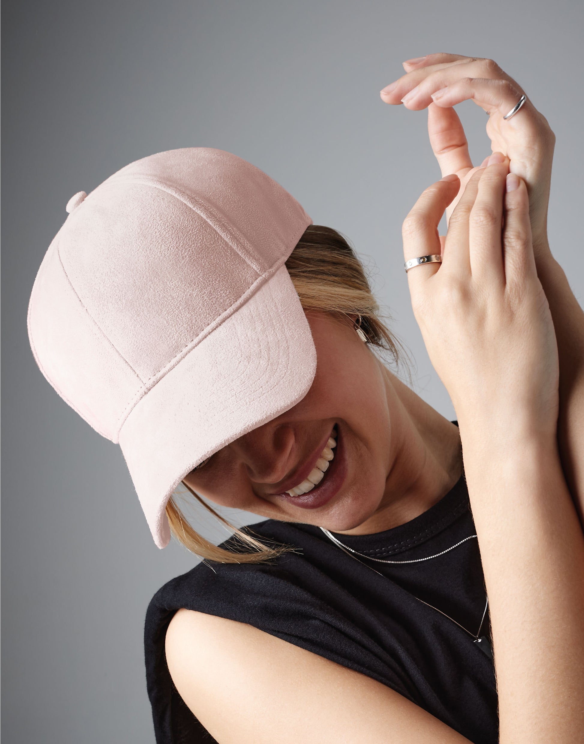 Faux Suede 6 Panel Cap