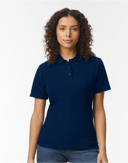 Softstyle® Ladies' Double Pique Polo