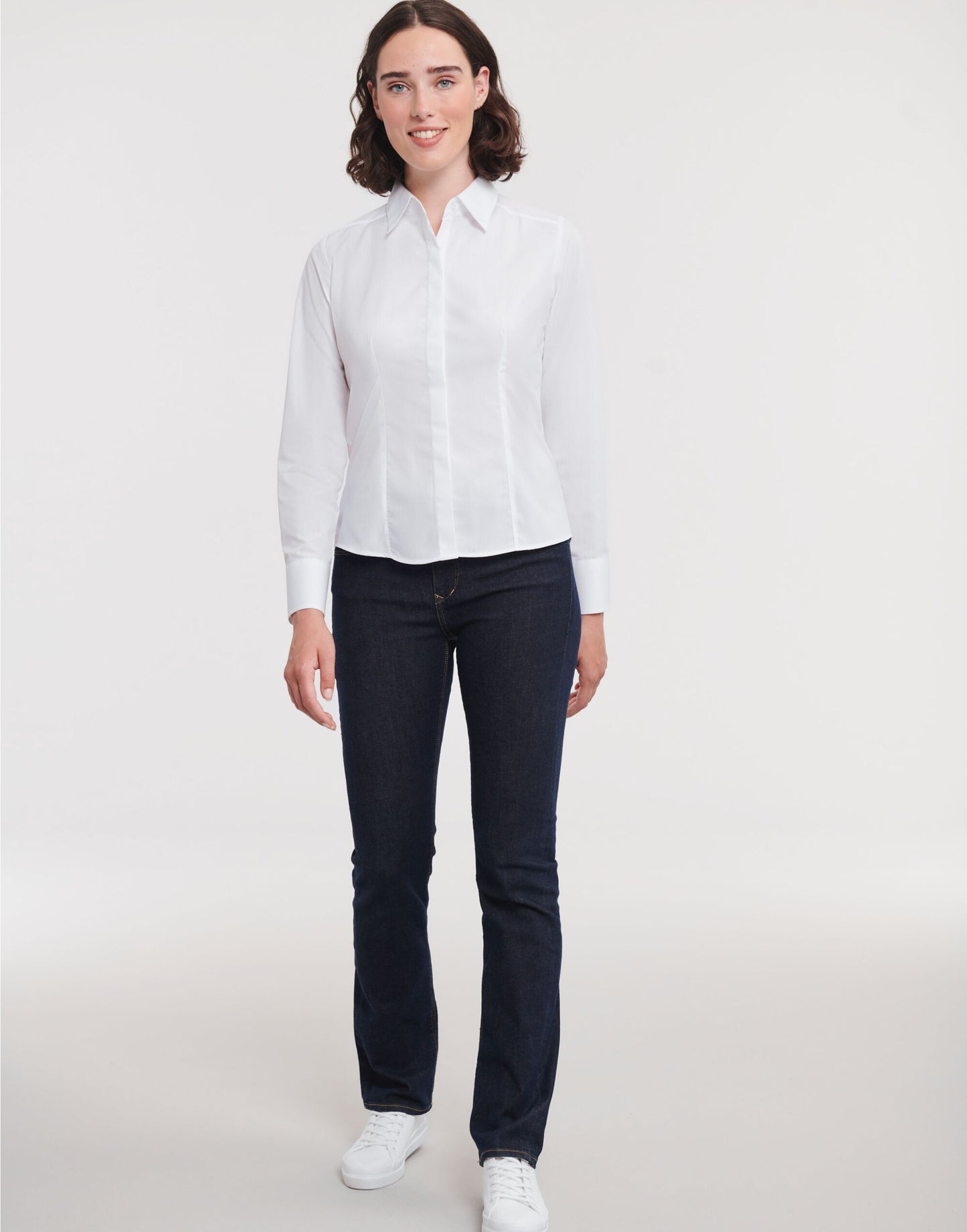 Ladies' L/Sleeve Polycotton Shirt
