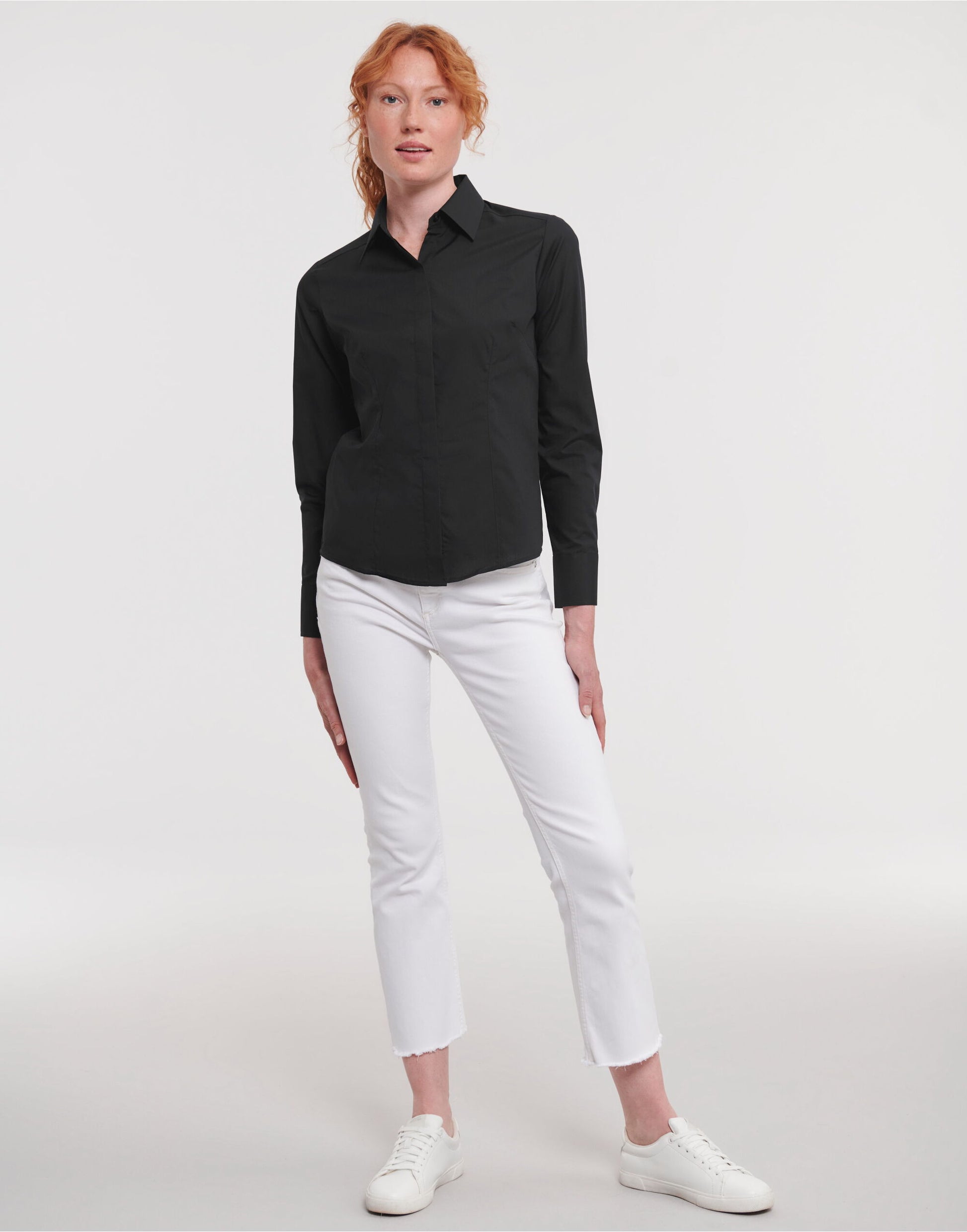 Ladies' L/Sleeve Polycotton Shirt