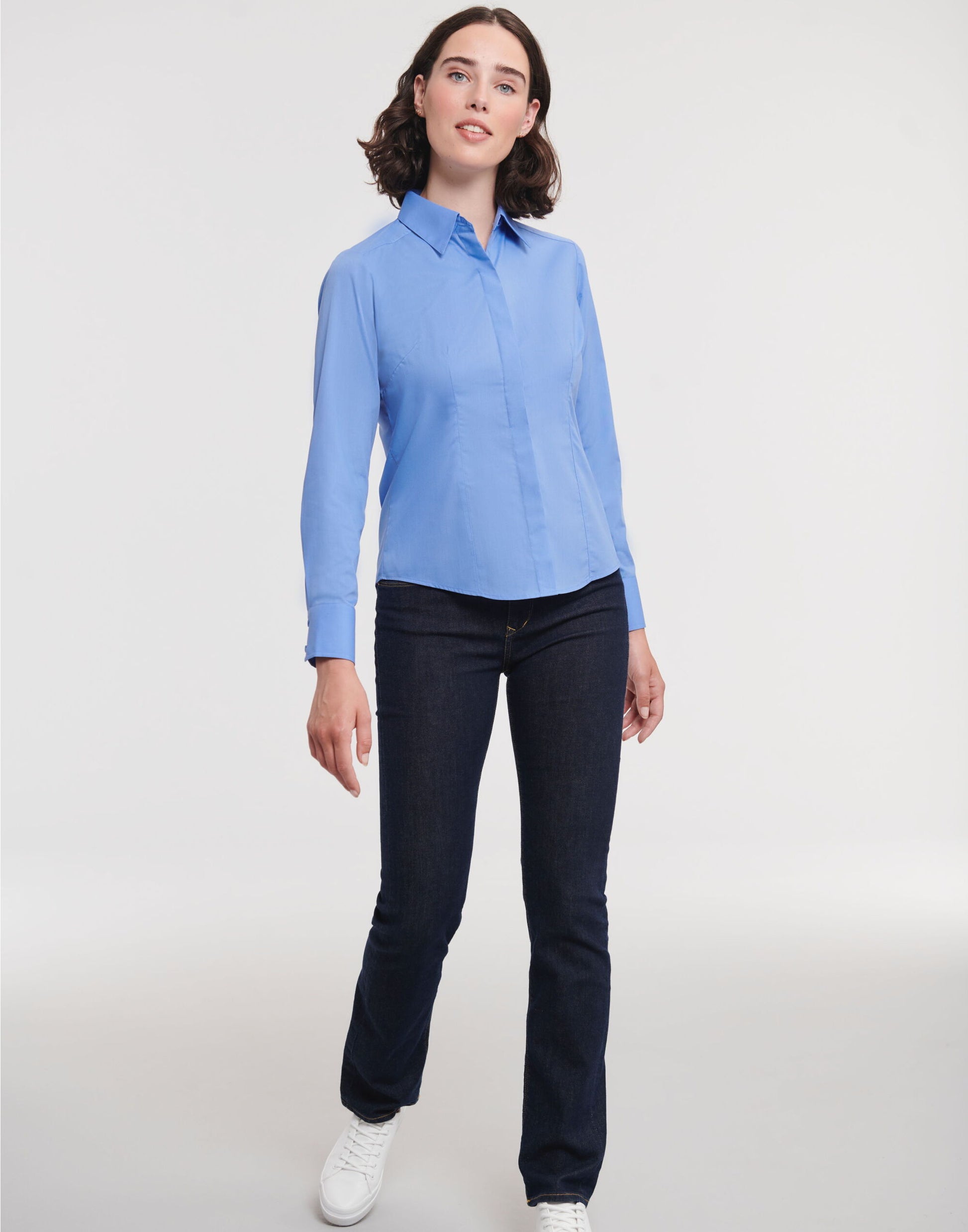 Ladies' L/Sleeve Polycotton Shirt