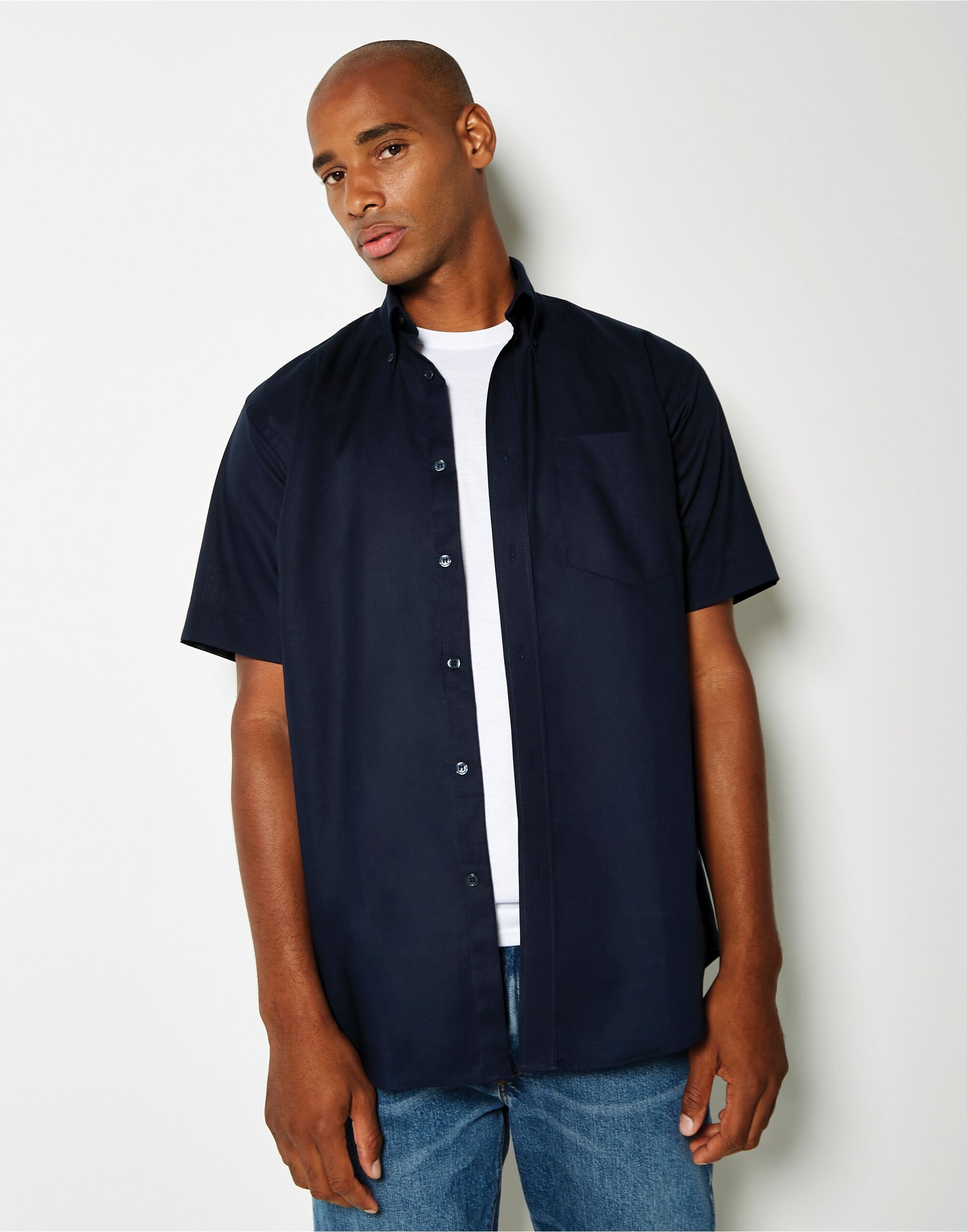Classic S/Sleeve Workwear Oxford Shirt