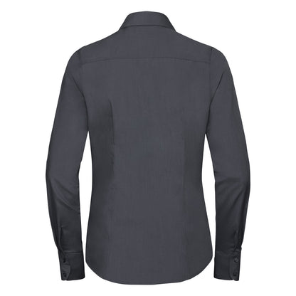 Ladies' L/Sleeve Polycotton Shirt