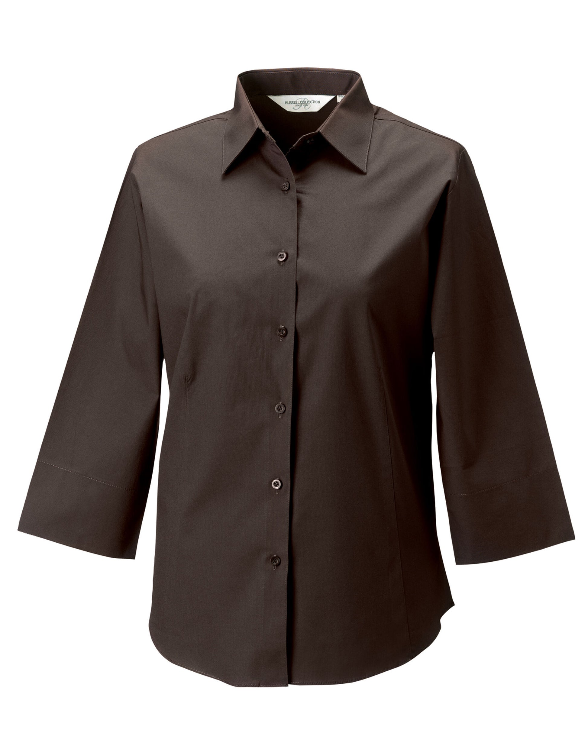 Ladies' 3/4 Sleeve Fitted Stretch Shirt