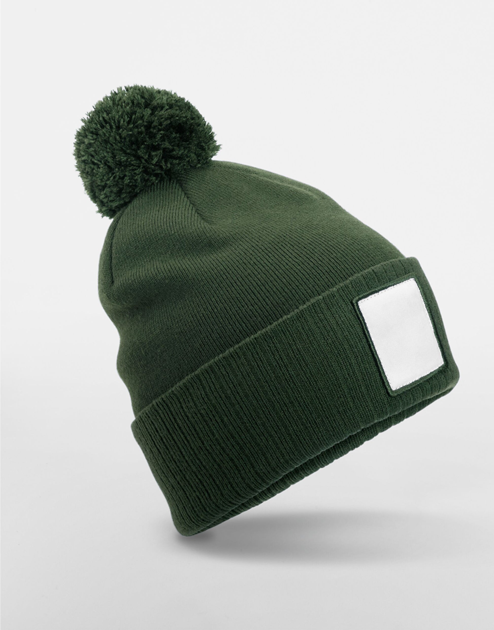 Appliqué Patch Pom Beanie
